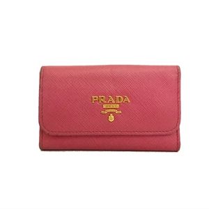 PRADA Saffiano Leather 6 Ring Key Case